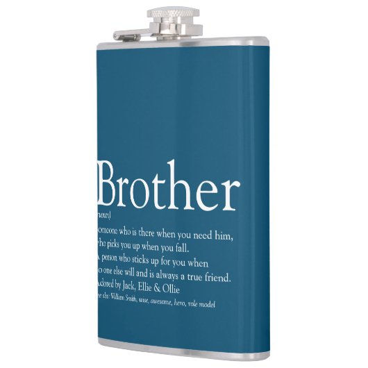 Brother Definition Gezegde Fun Blue Heupfles (Links)