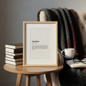 Brother Definition Poster – Gift for Brother
