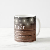 Brother Definition Rustic Wood String Lights Koffiemok (Voorkant rechts)