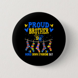 Brother Down Syndrome Bewustheid Ronde Button 5,7 Cm