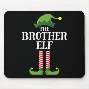 Brother Elf Matching Family Group kerstparty Muismat