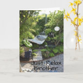 BROTHER EST SOUHAITÉ CARTE "HAPPY 50th BANTHDAY" (Fleur jaune)