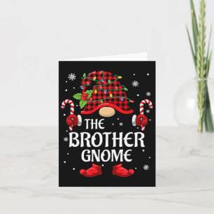 Brother Gnome bijpassende kerst PJS voor familie Kaart