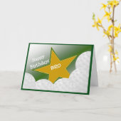 Brother - Happy Birthday Golf Loving Bro! Kaart (Gele Bloem)