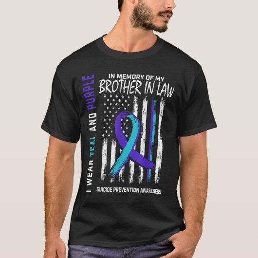 Brother in Law Zelfmoord Bewustzijnspreventie Amer T-shirt (Voorkant)