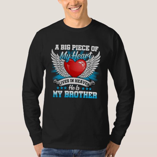 Brother My Angel In Memory Of Brother In Heaven T-shirt (Voorkant)