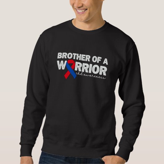 Brother Of A Warrior CHD Congenital Heart Defect A Trui (Voorkant)