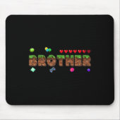 Brother Of The Birthday Boy Pixel Game Matching Fa Muismat (Voorkant)