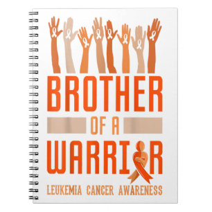 Brother Of Warrior Leukemia Awareness Ribbon Gift Notitieboek