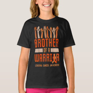 Brother Of Warrior Leukemia Awareness Ribbon Gift T-shirt