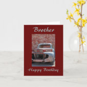 Brother Old Rusty Truck Carte d'anniversaire (Fleur jaune)