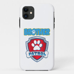 Brother Patrol Shirt - Dog Mam Papa Funny Gift iPhone 11 Hoesje