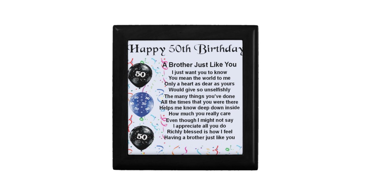 brother-poem-50th-birthday-cadeaudoosje-zazzle-be