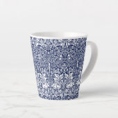Brother Rabbit Navy Blue Pattern William Morris Latte Mok (Rechterhoek)