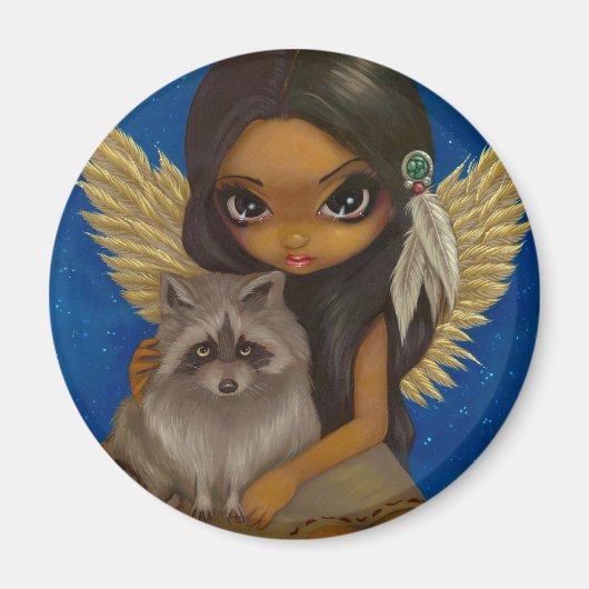 "Brother Raccoon" magneet (Voorkant)