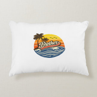 Brother Retro Sunset Design Accent Kussen