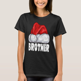 Brother Santa Hat Kerstmis Pajama Matching Famil T-shirt
