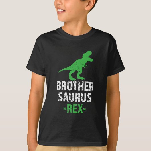 Brother Saurus Rex grappig gezegde Bro Shirt (Voorkant)