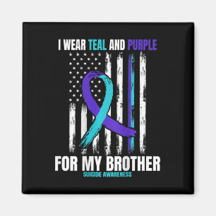 Brother Suicide Awareness Prevention American Flag Magneet
