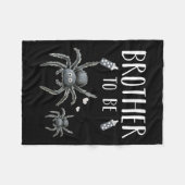 Brother To Be Sder Baby Shower Announcement Hallow Fleece Deken (Voorkant (Horizontaal))