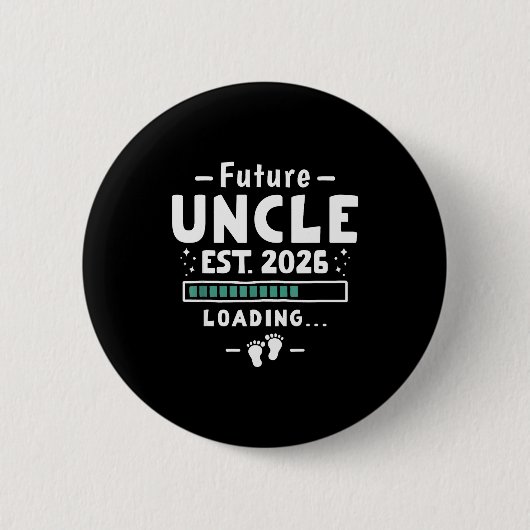 Brother To Uncle Pregnancy Announcement - Future U Ronde Button 5,7 Cm (Voorkant)