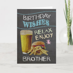 Brother Trendy krijtbord effect, met bier Kaart