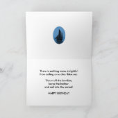 Brother, une carte d'anniversaire de yacht à voile (Intérieur)