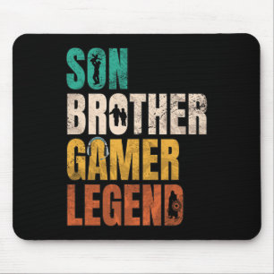 Brother Video Gamer Legende Matching Familie Sibli Muismat