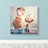 Brotherly Love Custom Photo Canvas (Insitu (Houten vloer))