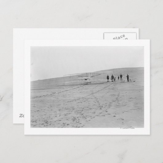 Brothers 1903: Wright-machine bij Briefkaart (Voorkant / Achterkant)