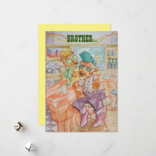 Brothers Birthday Greetings Card Feestdagenkaart