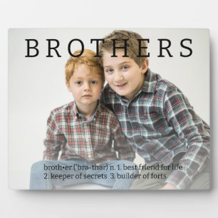 Brothers Dictionary Définition Fun Plaque