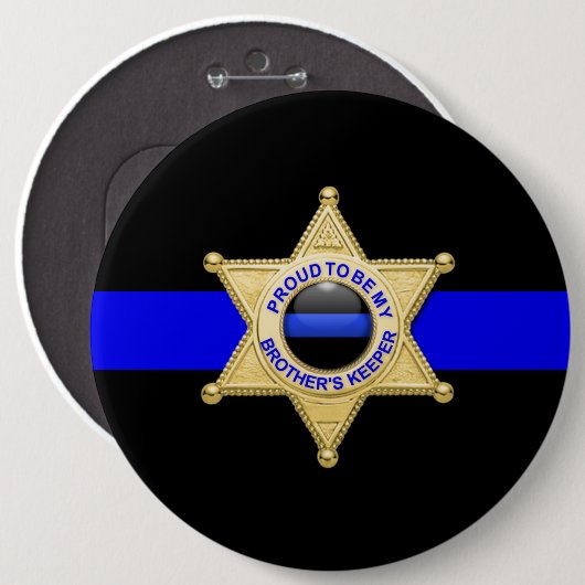 Brothers Keeper Badge Medallion Button (Voorkant /achterkant)