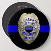 Brothers Keeper Badge Medallion Button (Voorkant /achterkant)