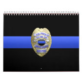 Brothers Keeper Badge Mince Ligne Bleue Calendrier (Protection)