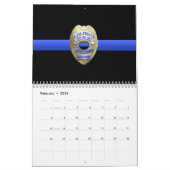 Brothers Keeper Badge Thin Blue Line Calendar Kalender (Feb 2026)