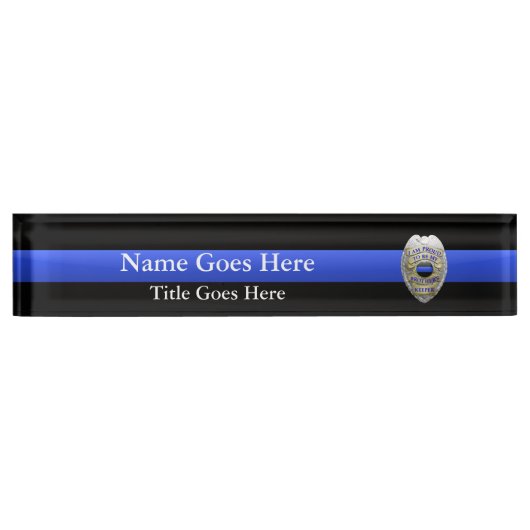 Brothers Keeper Police Badge Bureau Nom Plaque (Devant)