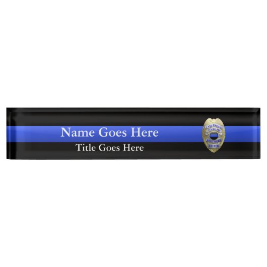 Brothers Keeper Police Badge Naambordje (Voorkant)