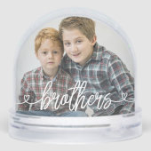 Brothers Love Hearts Photo personnalisée (Arrière)