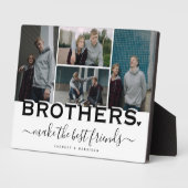 BROTHERS Quote & Photo Collage Gift Display Fotoplaat (Zijkant)