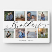 Brothers Script | Gift for Brothers Photo Collage Fotoplaat (voorkant)