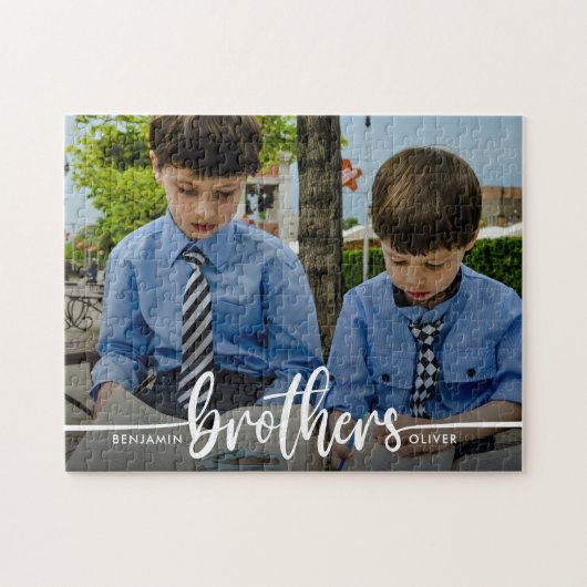 Brothers Script Modern Foto Legpuzzel (Horizontaal)