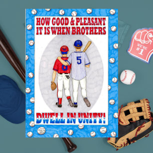 Brothers Unity Birthday Card Kaart
