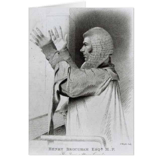 Brougham Esq MP, le procureur général de la Reine (Devant)