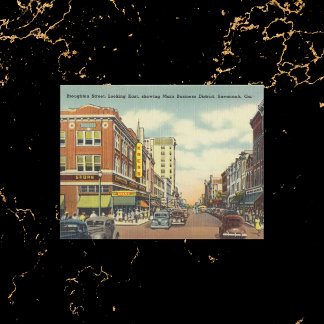 Broughton Street Savannah GA Briefkaart