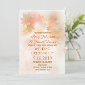 Brouillard automne Feuilles de mariage Invitations (Debout devant)
