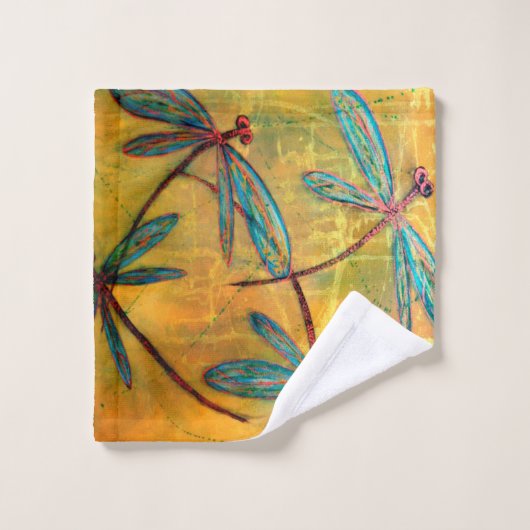 Brouillard de libellule (Gant de toilette)