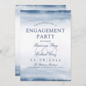 Brouillard du port du lac | Invitation de la parti (Devant / Derrière)