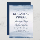 Brouillard du port du lac | Invitation du dîner de (Devant / Derrière)