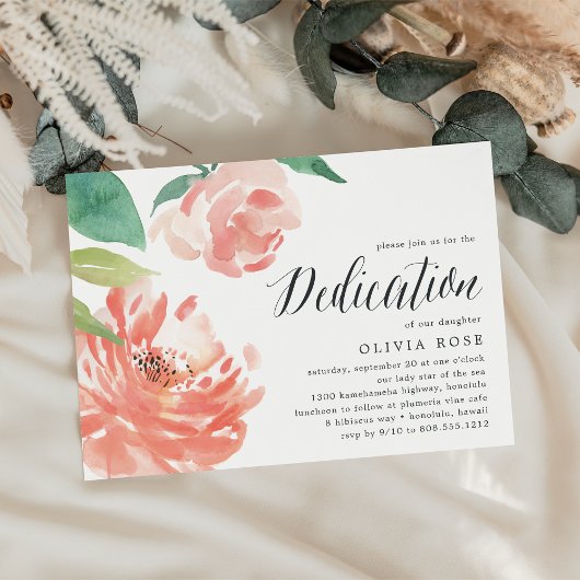 Brouillard Peony | Invitation à la dédicace pour b